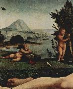 Piero di Cosimo Venus, Mars und Amor oil